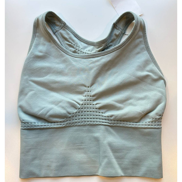 NEW Sweaty Betty Stamina Longline Sports Bra in Heath Green Size Small - Picture 3 of 9